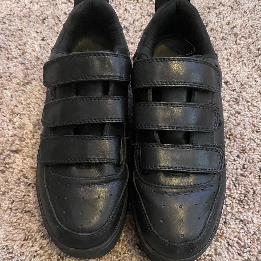 super cool black velcro platform shoes!!!